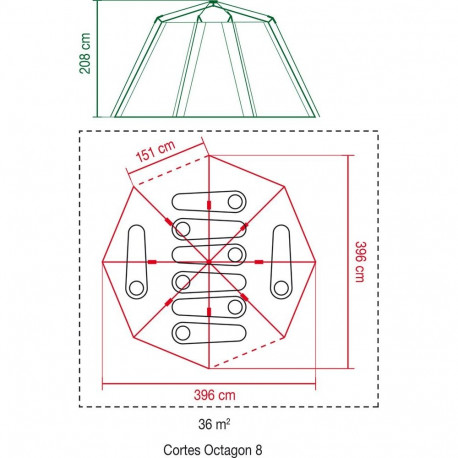 Cortes Octagon 8 sinine telk - 8