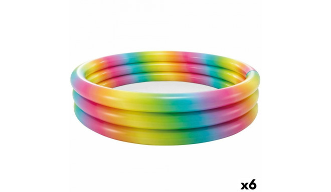 Inflatable Paddling Pool for Children Intex Multicolour Rings 581 L 168 x 38 x 168 cm (6 Units)