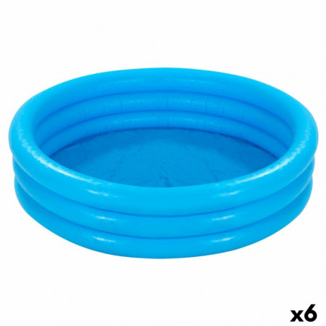 Täispuhutav lastebassein Intex Sinine Rõngad 330 L 147 x 33 cm (6 Ühikut)