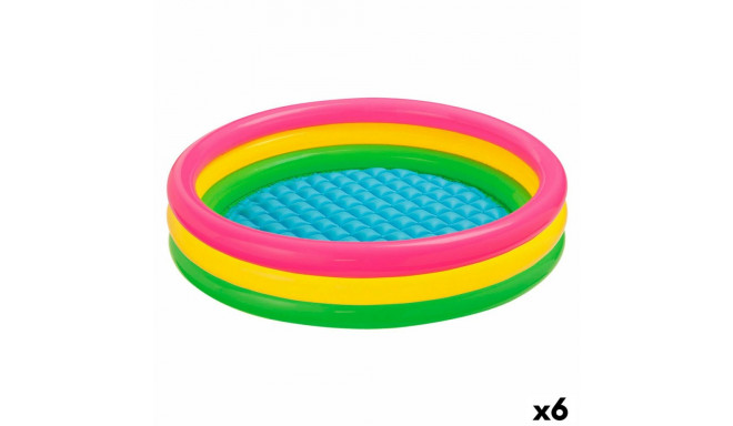 Täispuhutav lastebassein Intex Sunset Rõngad 131 L 114 x 25 x 114 cm (6 Ühikut)