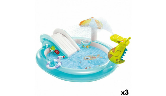 Täispuhutav lastebassein Intex Mänguväljak Krokodill 201 x 84 x 17 cm (3 Ühikut)