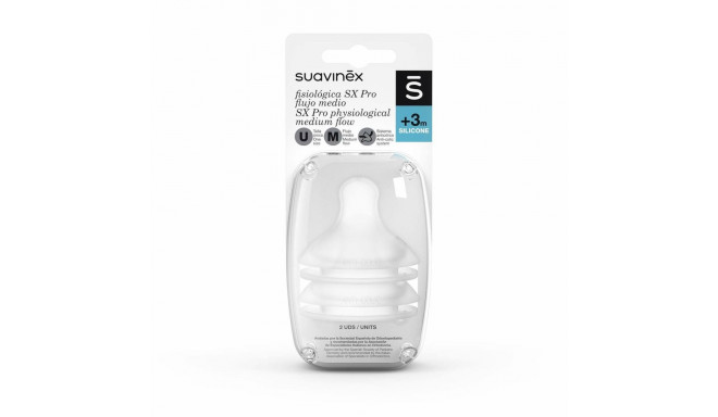 Бутылочный сосок Suavinex Tetina M Силикон M (2 штук)
