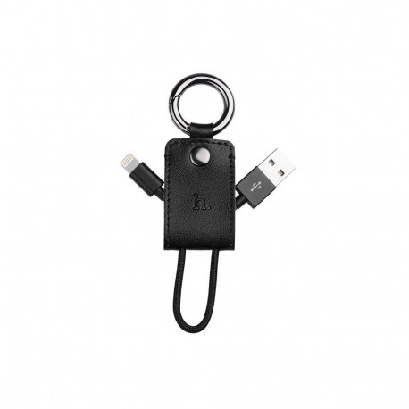 Hoco Apple iPhone Datu kabelis HQ UPL19 KEY CHAIN PORTABLE CHARGE CABLE BLACK