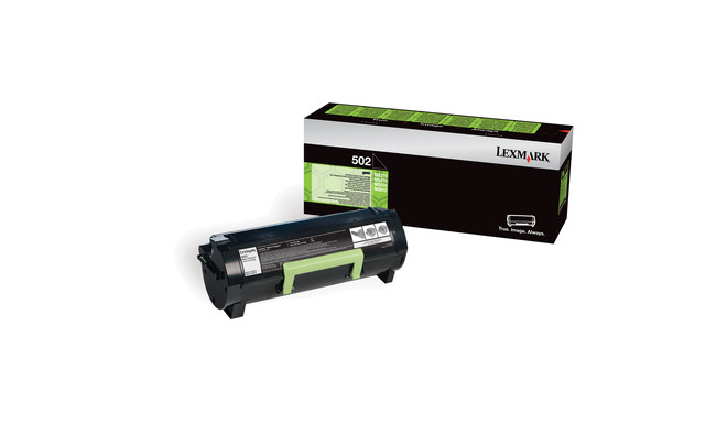 Lexmark 502 toonerikassett 1 tk Originaal Must