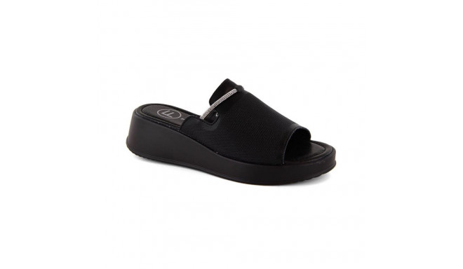 Filippo W PAW538A black leather wedge mules (40)