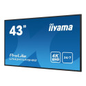 IIYAMA LH4341UHS-B2 43inch 3840x2160 4K UHD IPS panel 1precent Haze Landscape and Portrait mode Spea
