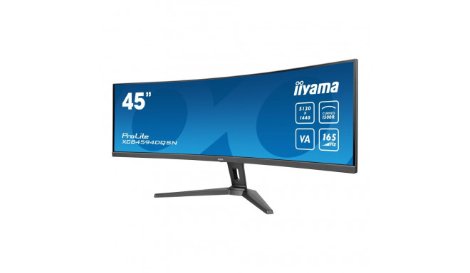 IIYAMA XCB4594DQSN-B1 44.5-tolline ETE VA DQHD 165Hz 450cd/m2 0.8ms MPRT Kõlarid USB-C Dokkimine DP 