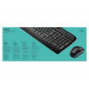 Клавиатура и мышь Logitech Wireless Combo MK330 Чёрный Qwerty US