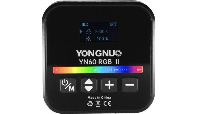 Yongnuo videovalgusti YN60 RGB II, must