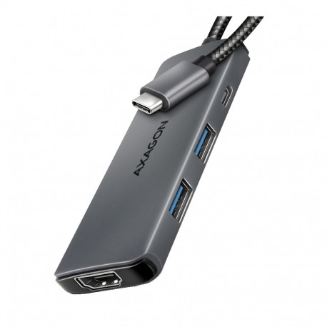 AXAGON HMC-5H8K USB 5Gbps hub, 2x USB-A, USB-C, HDMI 8k/30Hz, PD 100W,