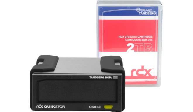 Tandberg RDX 2 TB USB3+ KIT extern black