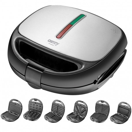 Camry CR 3057 6-ühes võileivagrill 1200 W 6 plaati must/hõbedane