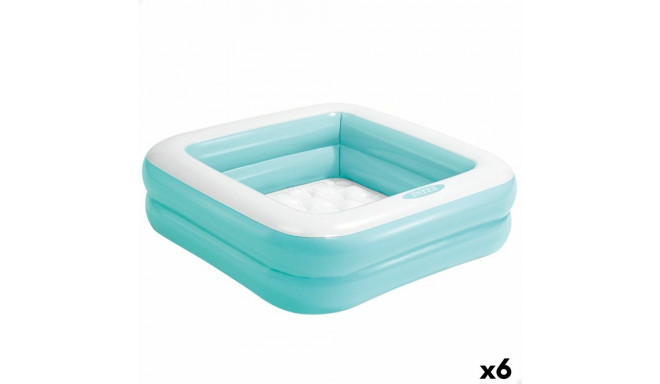 Inflatable Paddling Pool for Children Intex Squared 57 L 86 x 25 x 86 cm (6 Units)