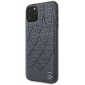 Mercedes-Benz kaitseümbris Quilted Genuine Leather Apple iPhone 11 Pro Max, sinine