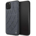 Mercedes-Benz kaitseümbris Quilted Genuine Leather Apple iPhone 11 Pro Max, sinine