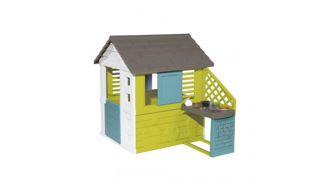 TOY PLASTIC HOUSE WITH GRILL SYSTEM