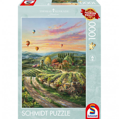 Schmidt Games Thomas Kinkade Studios: Peaceful Valley Vineyard, Puzzle