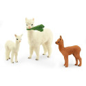 Schleich Wild Life Alpaca family, play figure