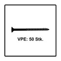 FISCHER chipboard screw Power-Fast II 5.0x120 countersunk TX (50 pieces, partial thread, galvanized)