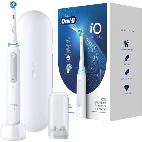 Braun Oral-B iO Series 4, electric toothbrush (white, quite white)