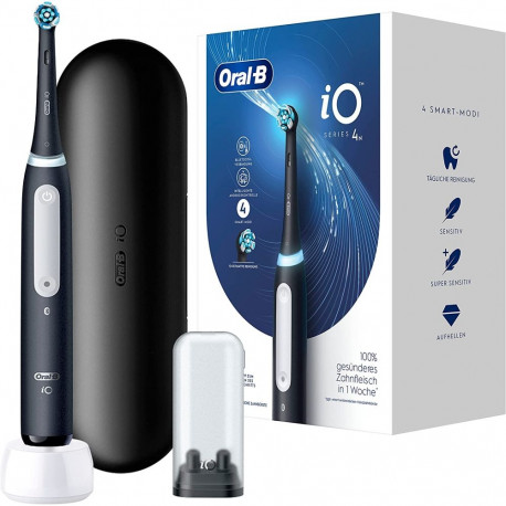 Oral-B iO Series 4, Elektrische Zahnbürste (schwarz, Matt Black)
