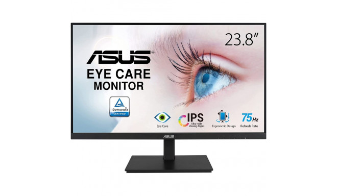 ASUS VA24DQSB - 24 - LED - DisplayPort, HDMI, 1x VGA, 2x USB-A-2.0black