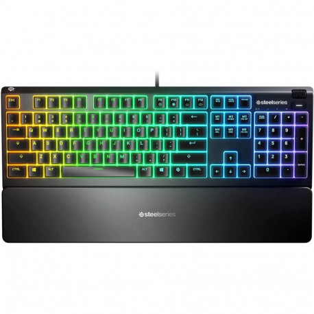 DE layout - SteelSeries APEX 3, gaming keyboard (black, rubber dome)