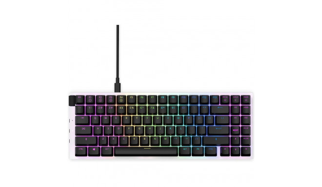 DE layout - NZXT FUNCTION MINITKL, gaming keyboard (white/black, Gateron Red, hot-swap)