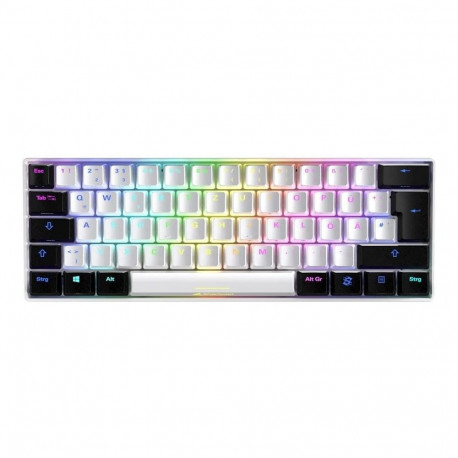 DE layout - Sharkoon SKILLER SGK50 S4, gaming keyboard (white/black, Kailh Red)
