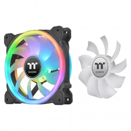 SWAFAN ventilaatorid 14 RGB 140x140x25 koos kontrolleriga 3tk, must