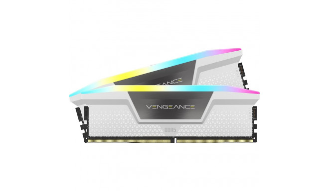 Corsair DDR5 32GB - 5200 - CL - 40 - Single-Kit - DIMM - CMH32GX5M2B5200C40W, Vengeance RGB, white