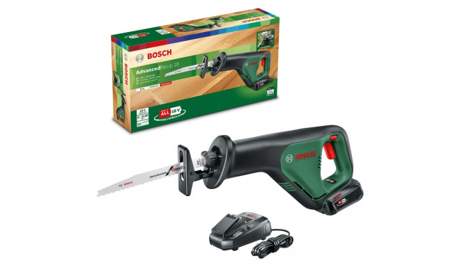 Bosch Cordless saber saw AdvancedRecip 18 (green/black, Li-ion battery 2.5Ah)