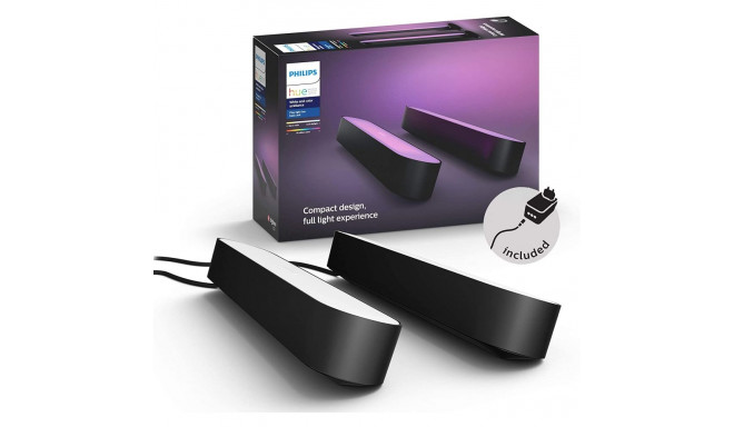 Philips HUE white & color Ambiance Play Lightbar, LED light (black, twin pack)