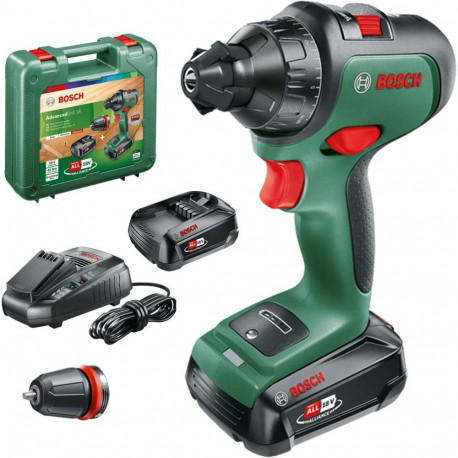 akkupuur-kruvikeeraja AdvancedDrill 18 2x Li-Ionen Akku 2,5Ah kohver POWER FOR ALL ALLIANCE, rohelin