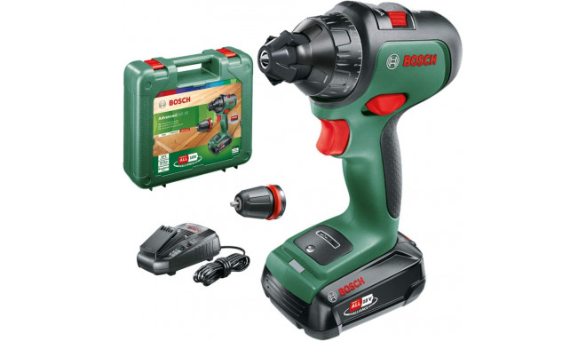 Bosch Cordless Drill AdvancedDrill 18 (green/black, Li-Ion battery 2.5Ah, case)