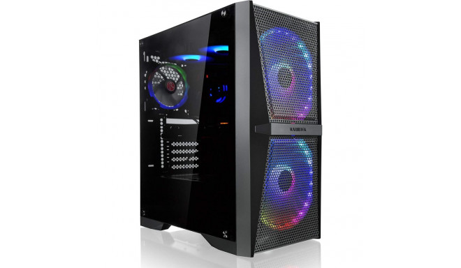 RAIJINTEK SILENOS MS PRO, tower case (black, version with ARGB fan, tempered glass)
