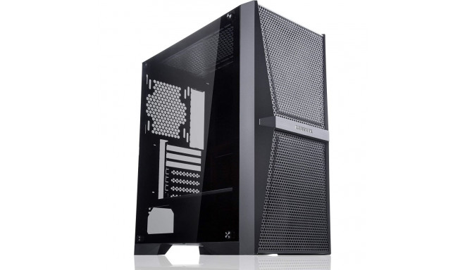 RAIJINTEK SILENOS MS, tower case (black, version without fan, tempered glass)