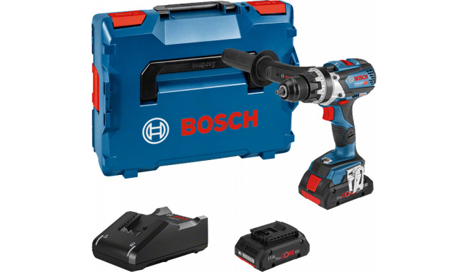 Bosch cordless drill / driver GSR 18V-110 C Professional, 18Volt (blue / black, L-BOXX, 2x battery P