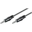Audiokabel 3,5mm > 3,5mm (schwarz, 2,5 Meter)