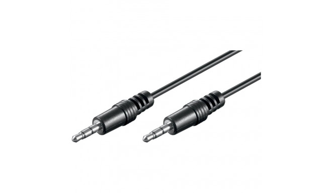 Audiokabel 3,5mm > 3,5mm (schwarz, 2,5 Meter)