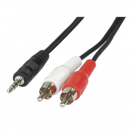 Audiokabel 3,5mm > StereoCinch (schwarz, 1,5 Meter)