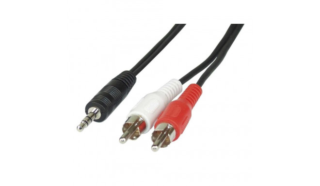 Audiokabel 3,5mm > StereoCinch (schwarz, 1,5 Meter)