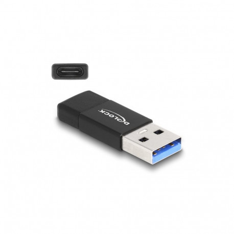 Üleminek USB 3.2 A (M) - USB-C (F) , must, max 10 Gbit/s