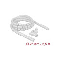 Delock Spiral Hose with Pull-in Tool 2.5 m x 25 mm white