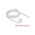 Delock Spiral Hose with Pull-in Tool 2.5 m x 15 mm white