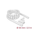 Delock Spiral Hose with Pull-in Tool 2.5 m x 30 mm white