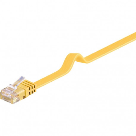 Võrgukaabel Cat6 UTP 1.5m, kollane, lapik, CU