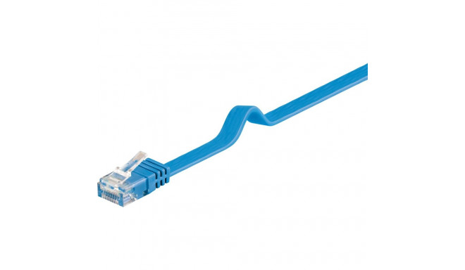 CAT FLAT 6-0050 U/UTP blue 0.50m