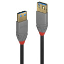 USB 3.2 pikenduskaabel A - A 3.0m, ANTHRA, must