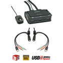 KVM switch: 2 porti, HDMI, USB, audio